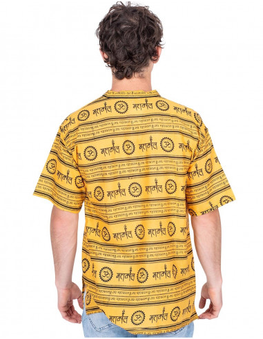 Camicia etnica gialla