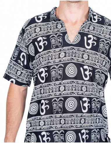 Om Symbol Black Shirt