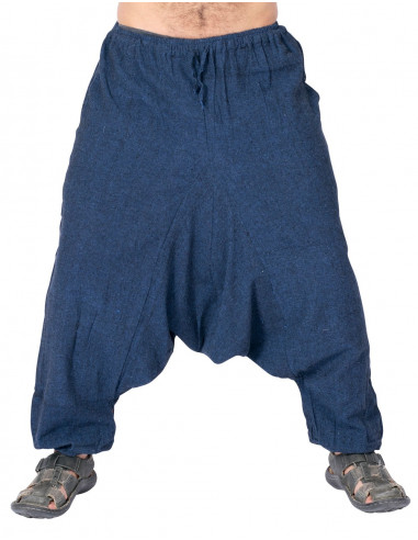 Saruel blaue Hose