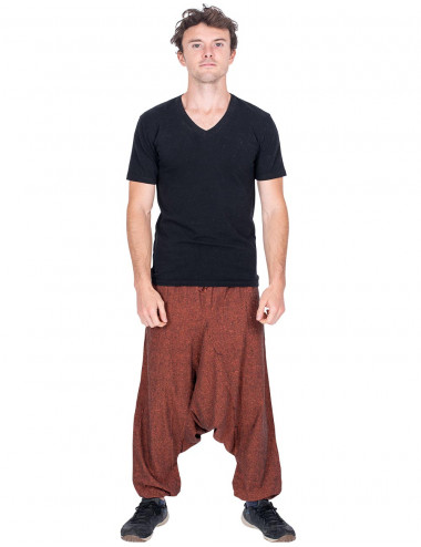 Pantaloni hippie marroni