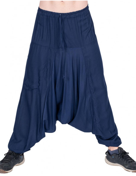 Blue Cotton Pants