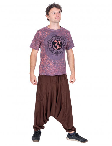 Pantaloni stile Hippie marroni 2
