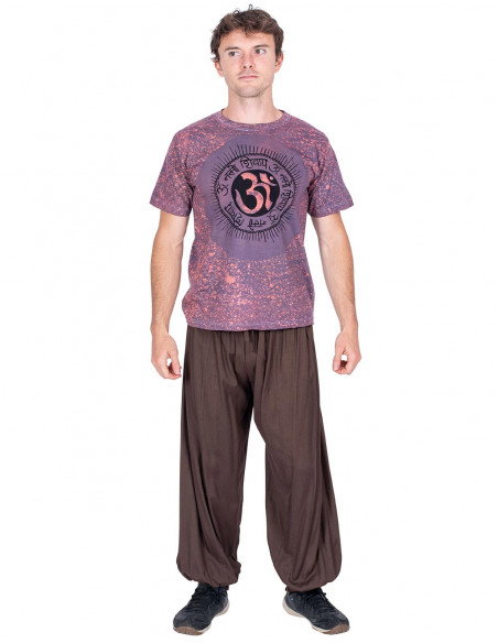 Pantalon bombacho marron