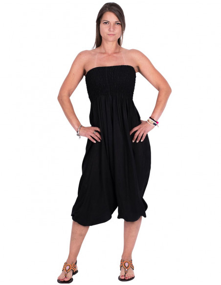 Vêtement polyvalent en rayonne noire