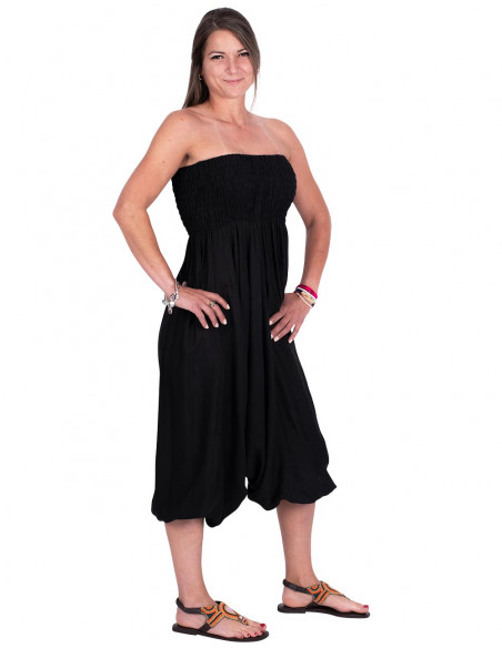 Indumento versatile in rayon nero