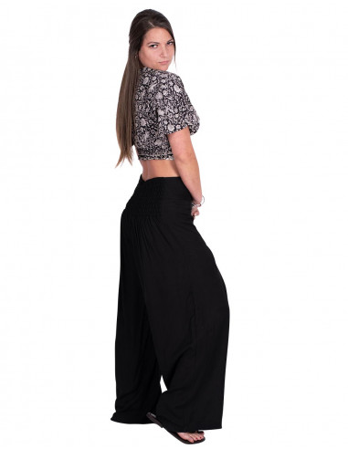 Black Viscose Pants