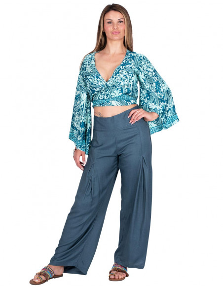 Calça Cinza Rayon