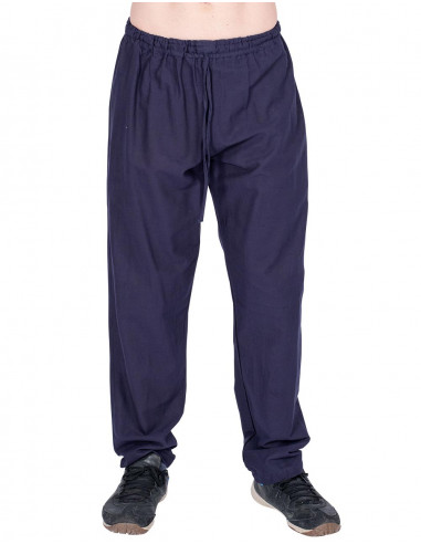 Pantalon droit avec caoutchouc