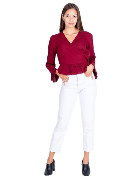 blusa-con-mangas-burdeos-cruzada-otoño
