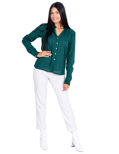 Grüne Basic-Bluse 2