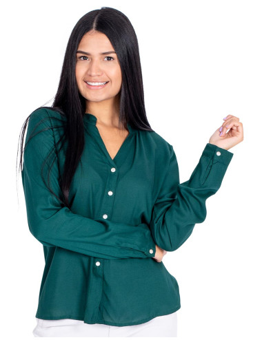 Grüne Basic-Bluse