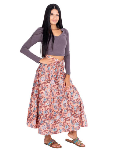 Jupe hippie imprimée
