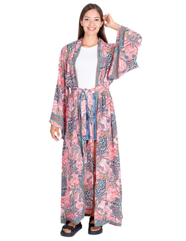 Langer bedruckter Kimono
