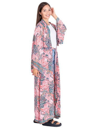 kimono-largo-mujer-seda-otoño-rosa 2