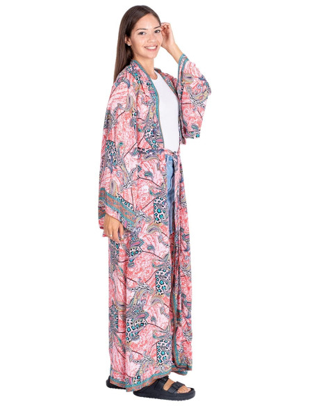 Kimono lungo stampato