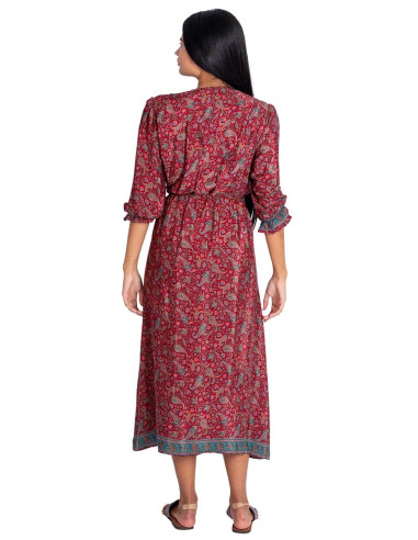 Robe midi imprimée