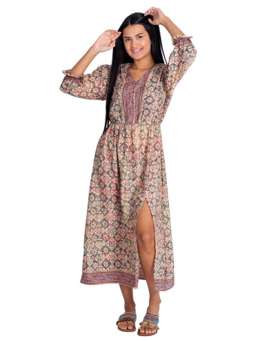 Vestido de seda estampado 2