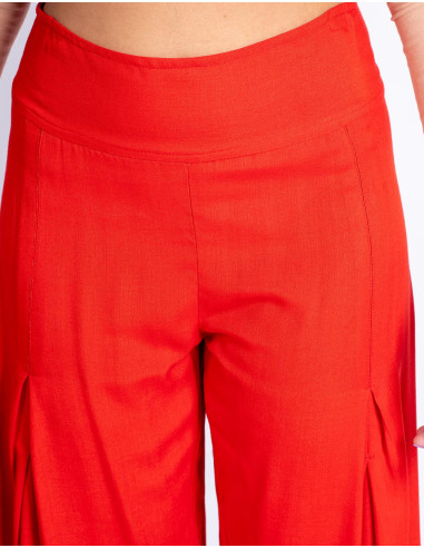 Women's Red Straight Pants
