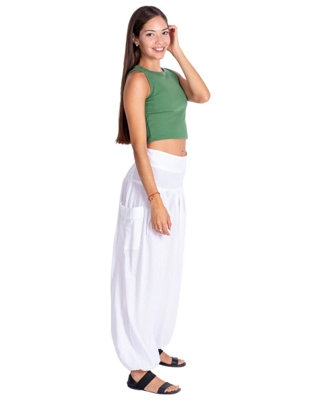 Bloomer in cotone bianco