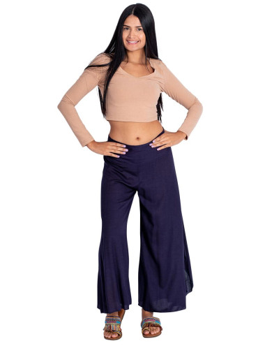 Pantaloni larghi blu