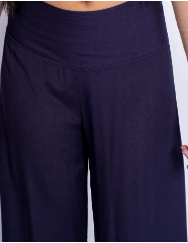 Pantaloni larghi blu