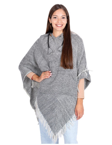 Soft Gray Poncho