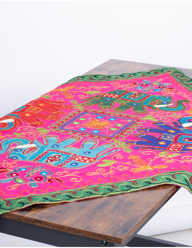 Square Tapestry 4 Elephants