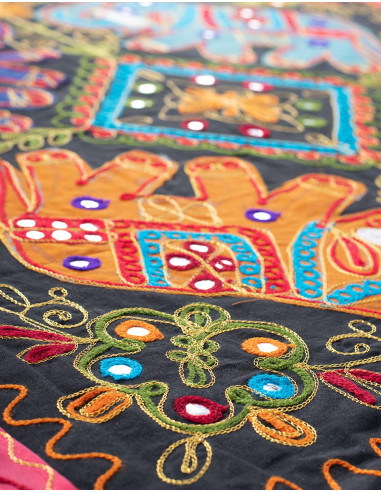 Square Tapestry 4 Elephants