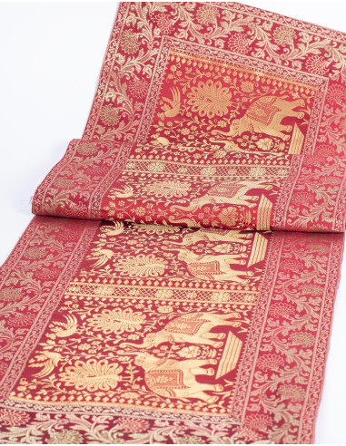 Bright Red Table Runner