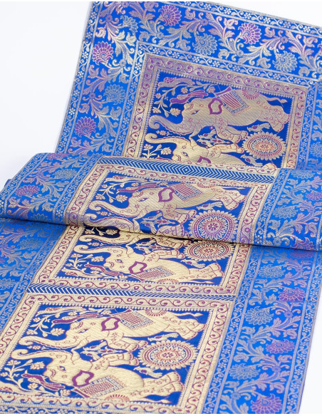 Bright Blue Tapestry/Table Runner