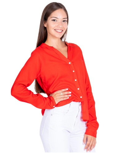 Rotes Damenhemd