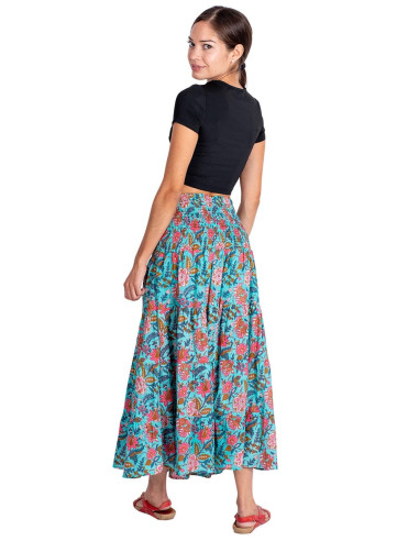 falda-larga-celeste-estampada-hippie