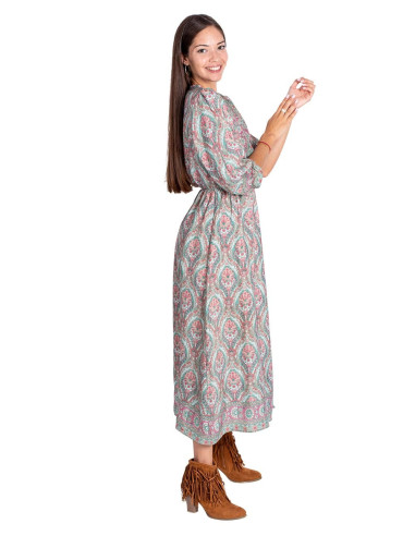 Robe midi imprimée