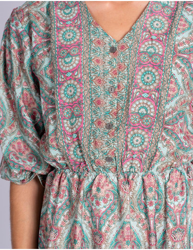 Robe midi imprimée