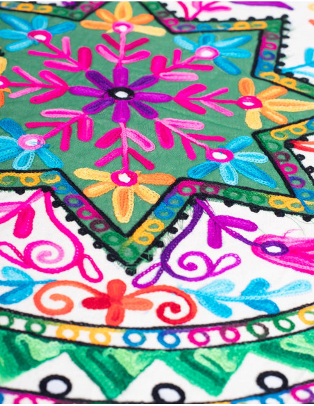 Floral Star Round Tablecloth