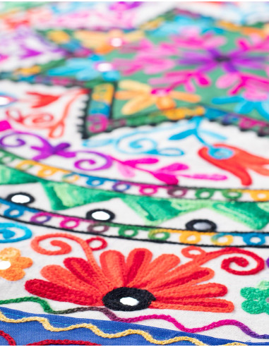 Nappe ronde étoile florale