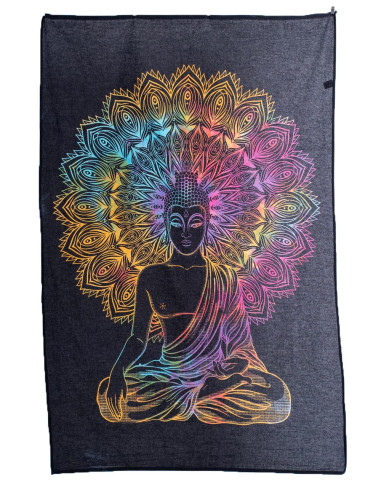 Encontre Tranquilidade em Casa: Tapeçaria Tie Dye Buddha Exclusiva