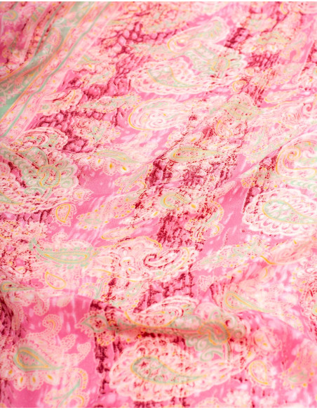 Short Pink Silk Dress