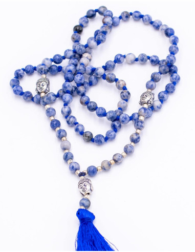 Tibetische Sodalith-Mineralstein-Mala