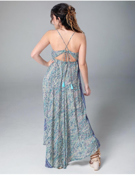 Vestido Longo Cruzado nas Costas