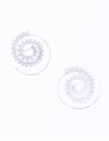 Turned Earrings with Carved... 2