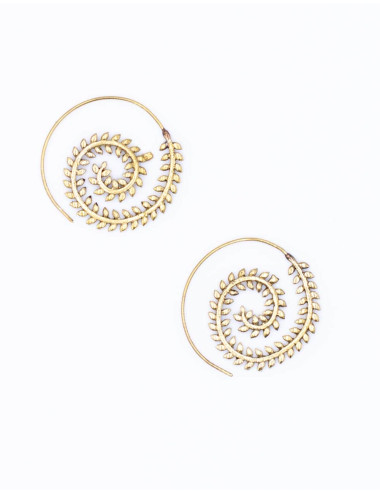 Orecchini con ramo e foglie... 2