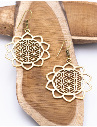 Orecchini Mandala con cuori