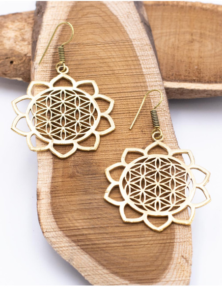 Orecchini Mandala con cuori