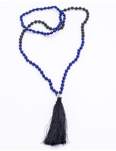 mala-tibetano-piedras-minerales-roca-volcanica-y-lapizlazuli 2