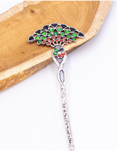 palo-de-pelo-metal-pavo-real-color