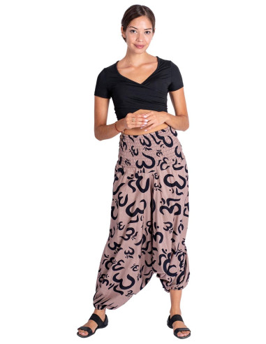 Braune afghanische Baumwollhose mit...