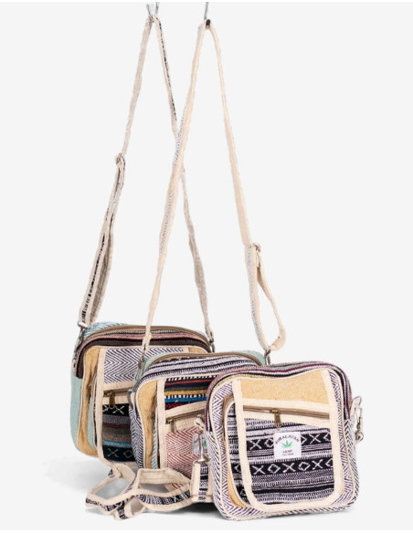 Sac bandoulière unisexe en chanvre : un style naturel et durable pour toutes les occasions