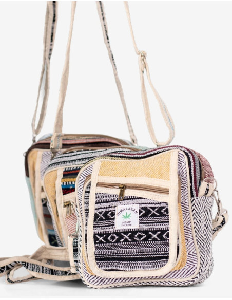 Unisex hemp crossbody bag: natural and sustainable style for any occasion