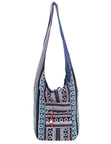 Borsa a tracolla grande stampata in stile hippie: spaziosa e molto elegante